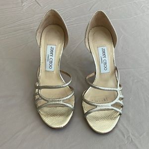 Jimmy Choo dressy open toe 3” heel sandals